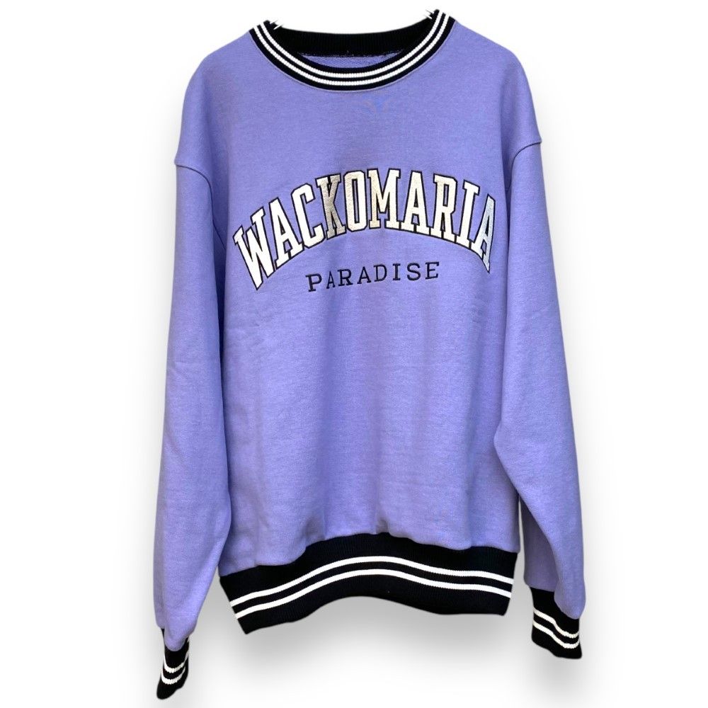 WACKO MARIA 24AW HEAVY WEIGHT SWEAT SHIRT PURPLE スウェット L 