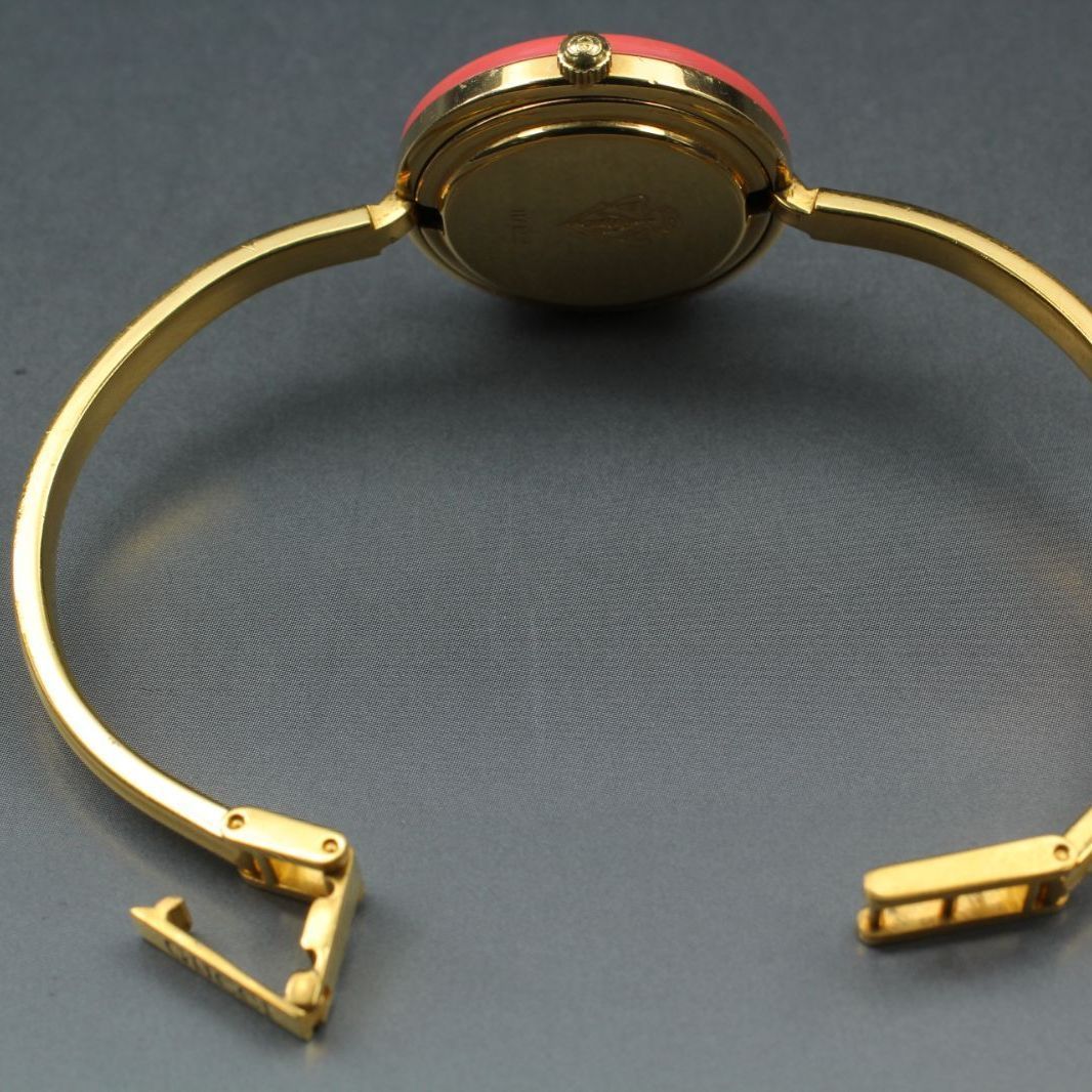 109【美品】GUCCI Change Bezel Pink 11/12.2 チェンジベゼル