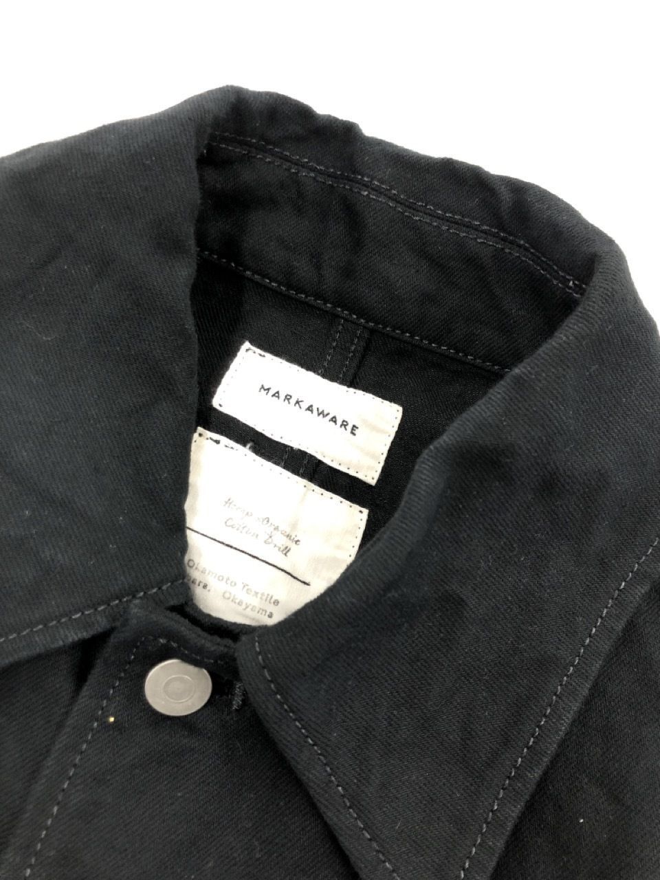 markaware 22AW CARPENTER COAT ヘンプ混カバーオール 2 ブラック