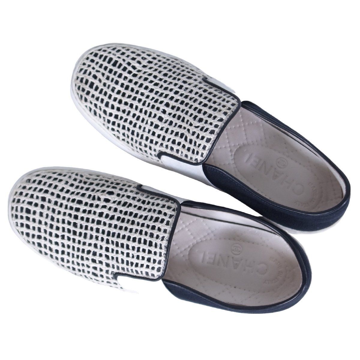 CHANEL 靴 36サイズ 箱あり スリッポン シャネル スリッポン ココ