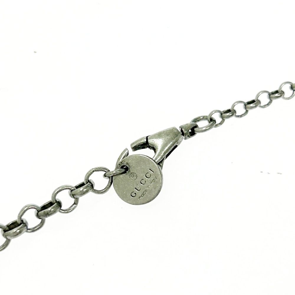 GUCCI グッチ シルバー インターロッキングG アラベスク ネックレス