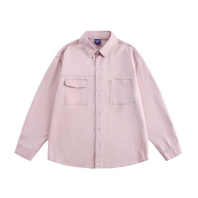 メンズ ファッション 服 用 オシャレ シンプル 大人 かっこいい 大きいサイズ ストリート 紳士服 アメリカン レトロ マルチ ポケット ワークウェア 長袖 シャツ カジュアル