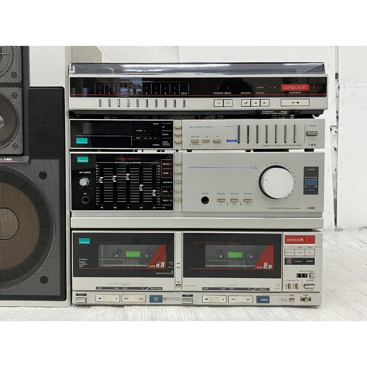 Sansui S-M90/P-M70/T-M70/A-M90/D-M70W サンスイ システムコンポ 6点おまとめセット 音響機材 オーディオ機器  ジャンク K9030714 - メルカリ