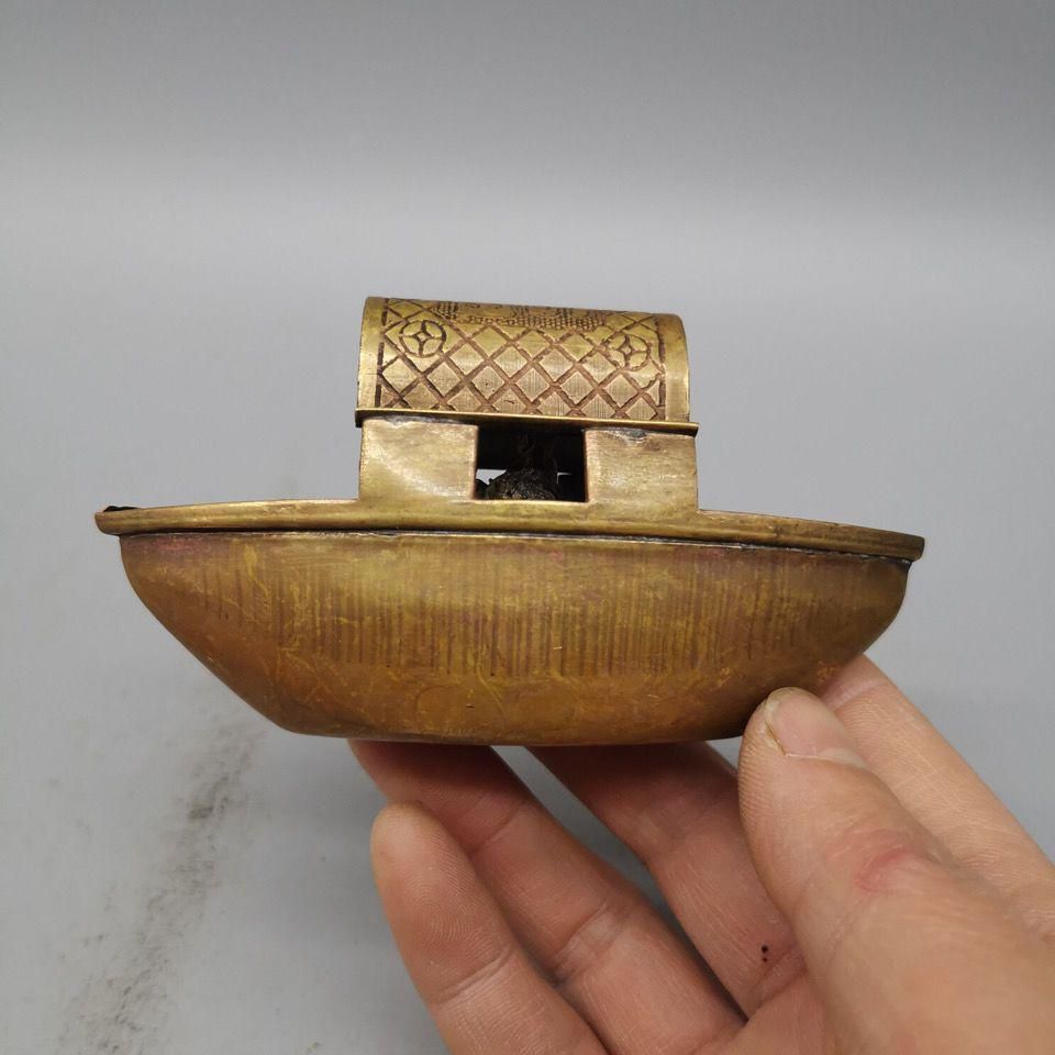 铜制  船形  水滴硯  書道具 文房具 工芸品 美術品 置物 铜制 船形 水滴硯 書道具 文房具 工芸品 美術品 置物 - メルカリ