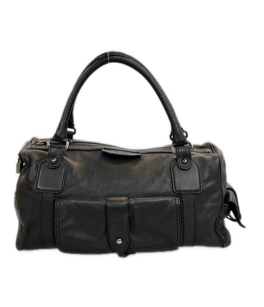 サマンサタバサ ポムディスポワール 型押しボストン 2Wayバッグ レザー  