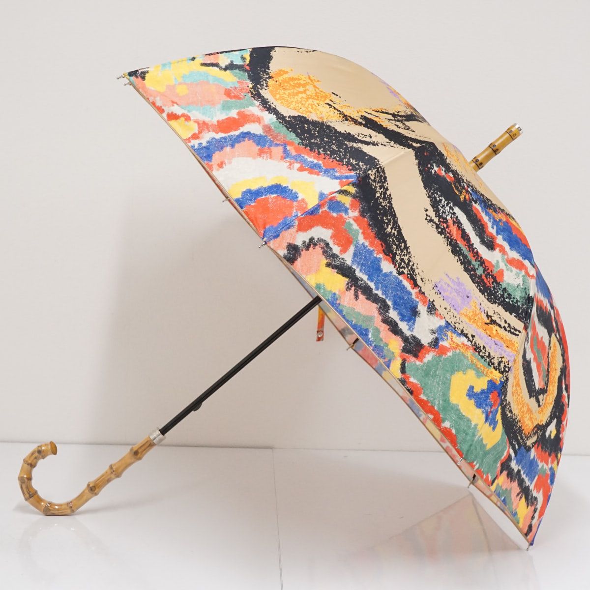 【未使用】ヴィヴィアン 傘 雨傘 長傘 オーブ モンキー バンブー 一枚張り Vivienne Westwood ACCESSORIES（ヴィヴィアンウエストウッド