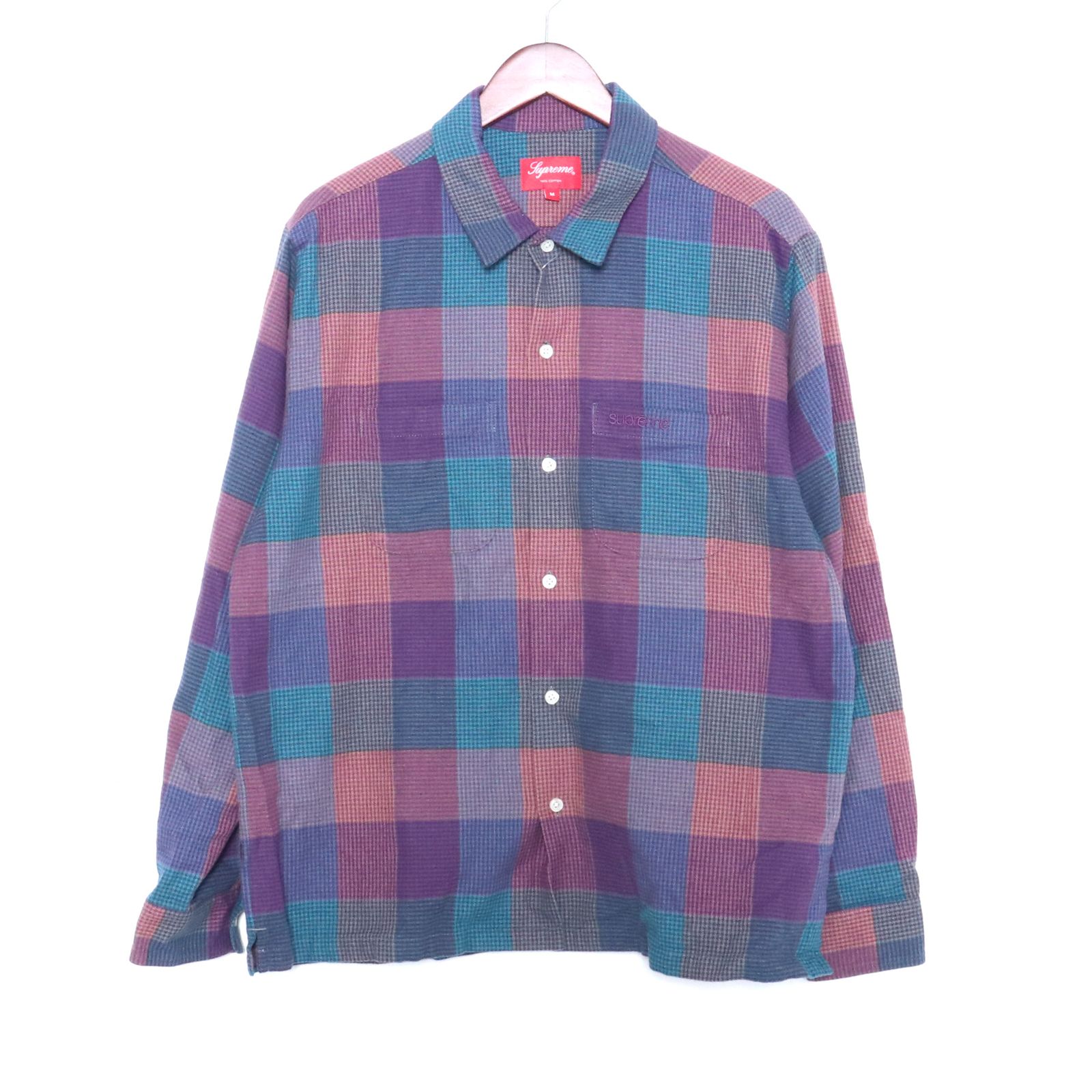 SUPREME Plaid Flannel Shirt Mサイズ - GRAIZ-UsedBrand Shop - メルカリ