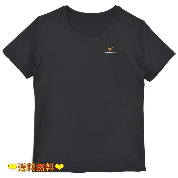 L_ブラック VENEX ベネクス リカバリーウェア 半袖Tシャツ リフレッシュTシャツ レディース ブラック L 67060305