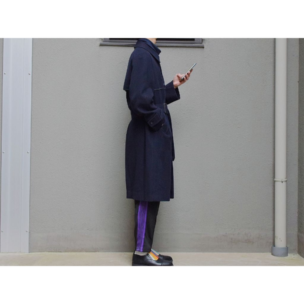 LANVIN PARIS]Belted Bal Collar Coat - メルカリ