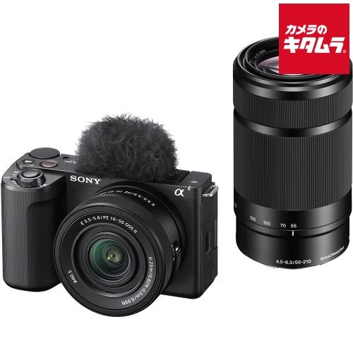 ソニー VLOGCAM ZV-E10 II ダブルズームレンズキット ブラック ZV-E10M2X B 納期約１－２週間