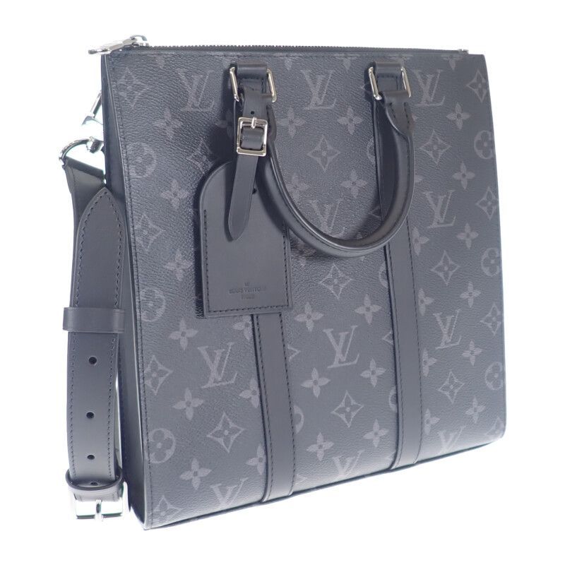 【中古】【Aランク】LOUIS VUITTON ルイヴィトン サックプラ・クロス ハンドバッグ トートバッグ 2way M46098 エクリプス ブラック系 メンズ【ISEYA】