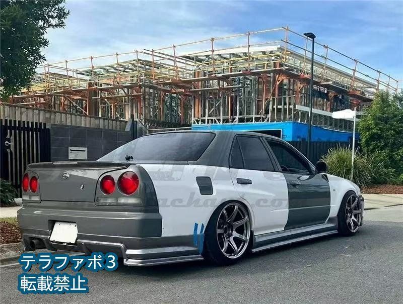 スカイラインer34 リアオーバーフェンダー GT-tune リアオーバーフェンダーキット（ER34用 4ドア用） 約