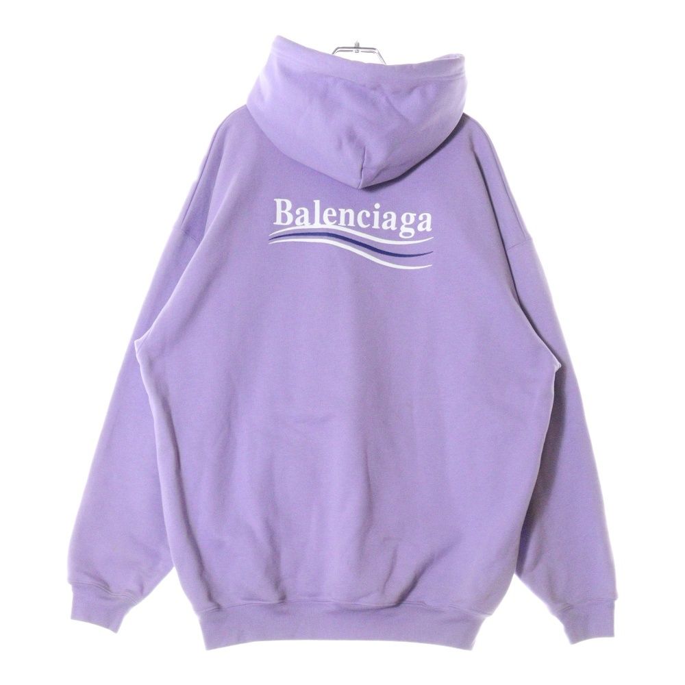 BALENCIAGA パープル パーカー BALENCIAGA (バレンシアガ) 21AW Political Campaign Medium Fit