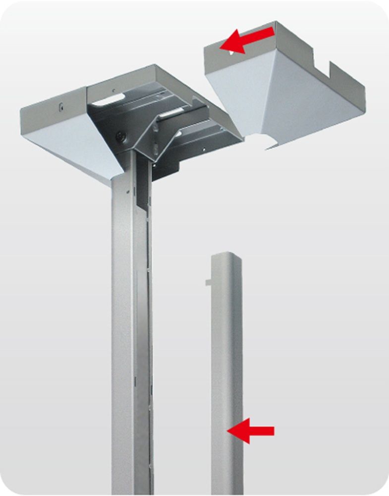 天吊小型コンパクトハンガー300mmシルバー MDH300