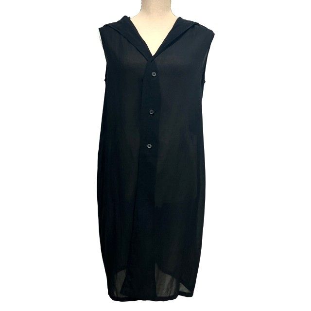 フード付きブラックカーディガン Y's