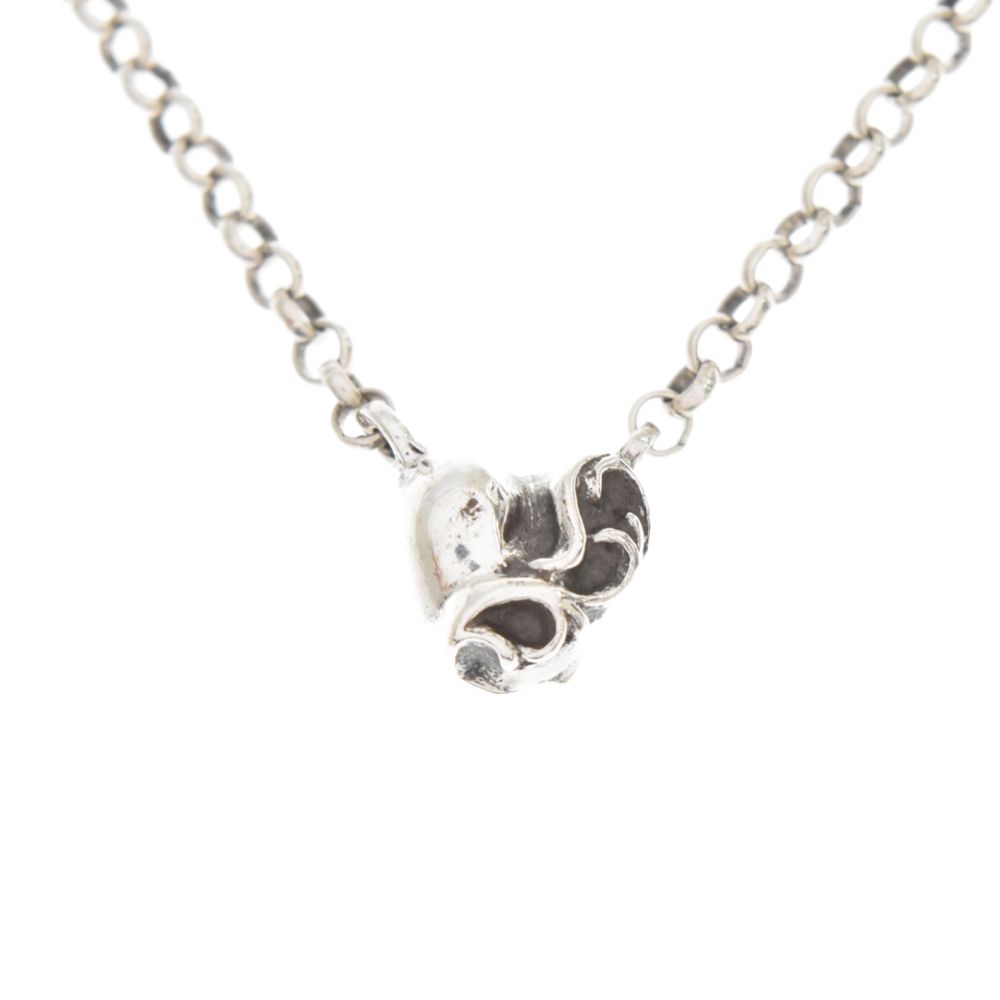 CHROME HEARTS (クロムハーツ) HEART ROLL CHAIN 16 ハートロールチェーンネックレス シルバー - メルカリ