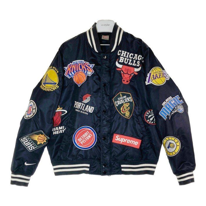 SUPREME NIKE デニム ウォームアップジャケット スタジャン ☆SUPREME 
