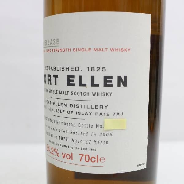 PORT ELLEN（ポートエレン）27年 6thリリース 1978-2006 54.2％ 700ml F24G010186