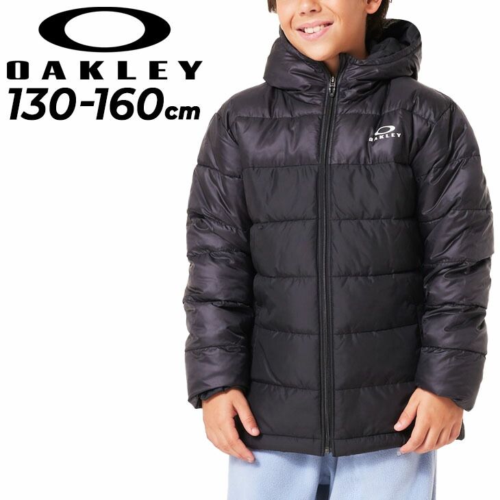 オークリー キッズ ジュニア 中綿ジャケット 130-160cm 子供服 OAKLEY Ytr Insulation Jacket 8.0 用 子ども用 アウター フード付き パデッドジャケット はっ水 防風  中わた キッズウエア  /FOA407043