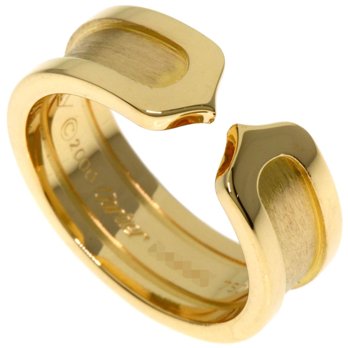 CARTIER カルティエ C2 SM 48 リング 指輪 K18YG レディース