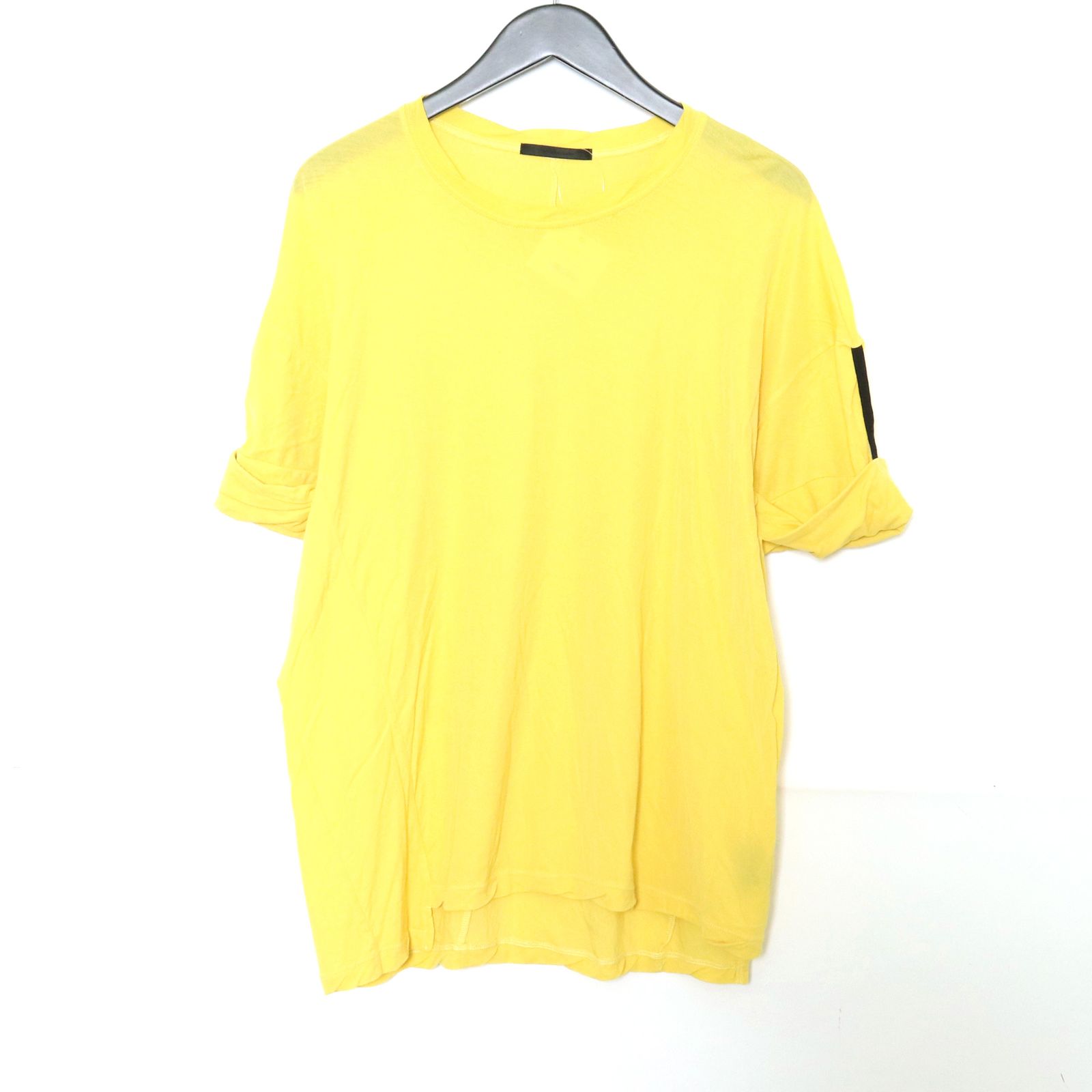 THE VIRIDI-ANNE 強撚天竺袖まくり上げTシャツ