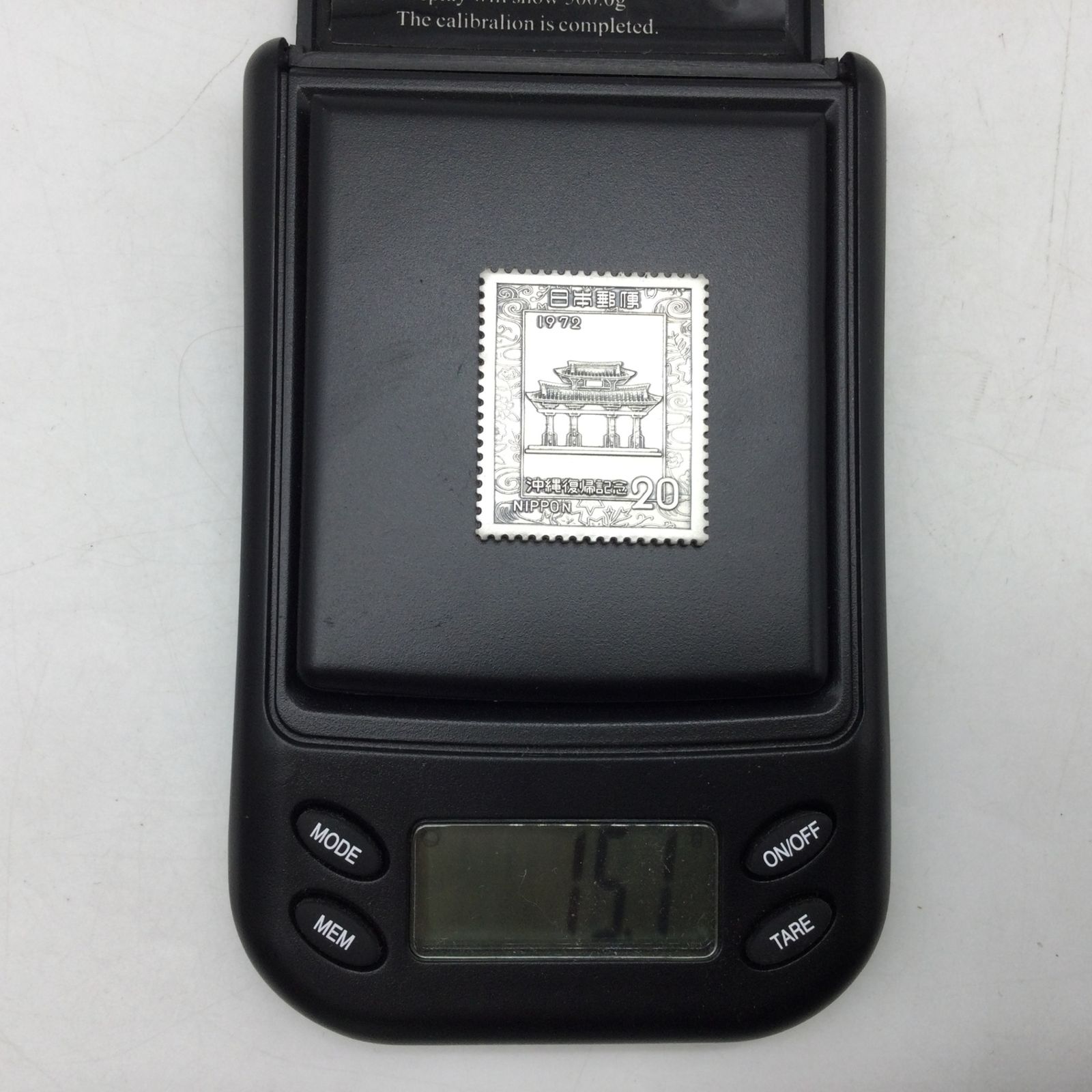 沖縄 切手メダル 純銀約15g 純銀1,000】 15g 希少 沖縄復帰記念切手メダル - メルカリ