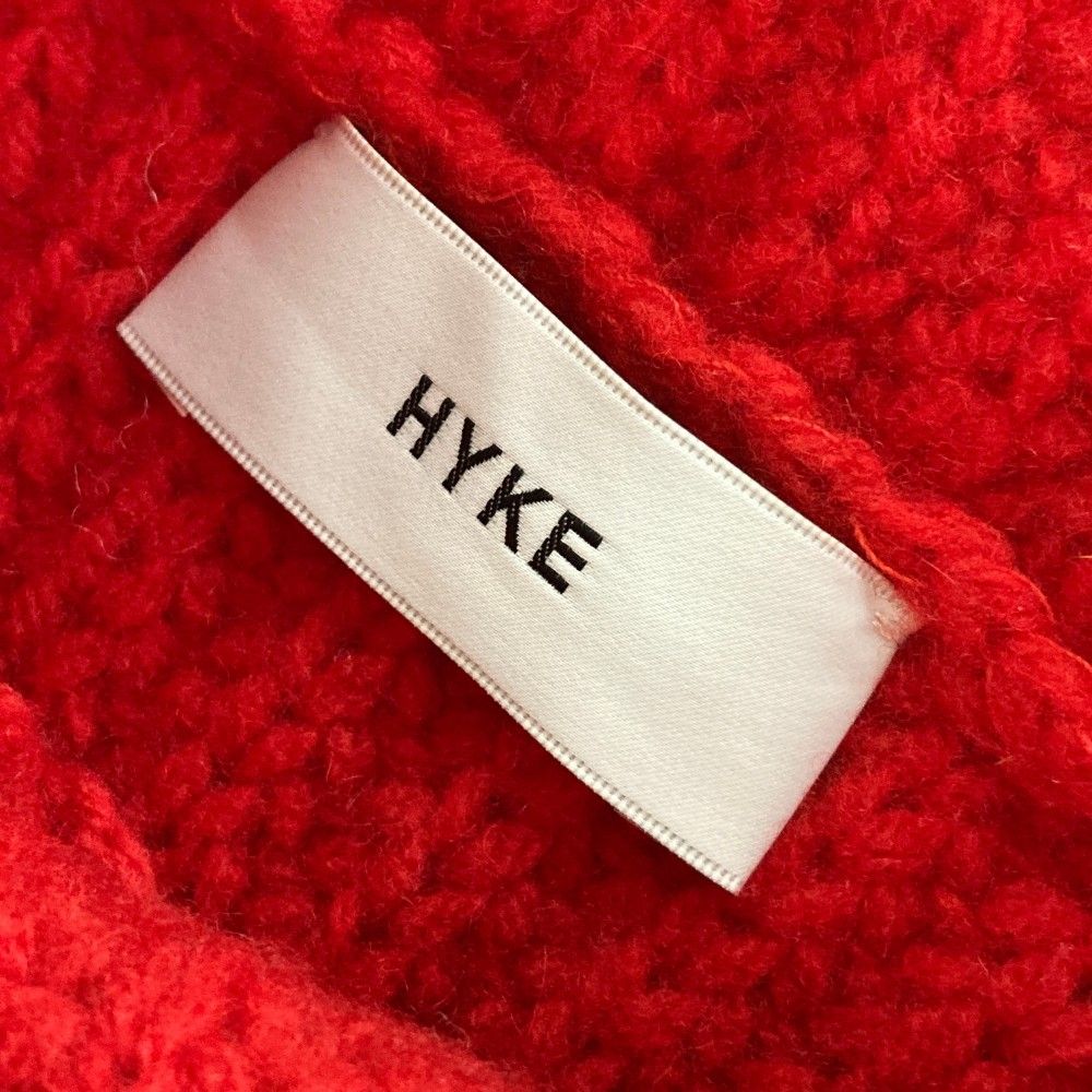 HYKE ニットフリンジベスト(⚠️m_a) ウール フリンジニットベスト（2225385）｜HYKE(ハイク