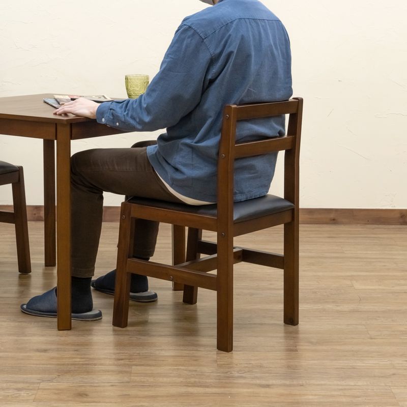 2個セット 滑り止め ダイニングチェア リビングチェア ブラック ブラウン 黒 2個セット 滑り止め ダイニングチェア リビングチェア ブラック