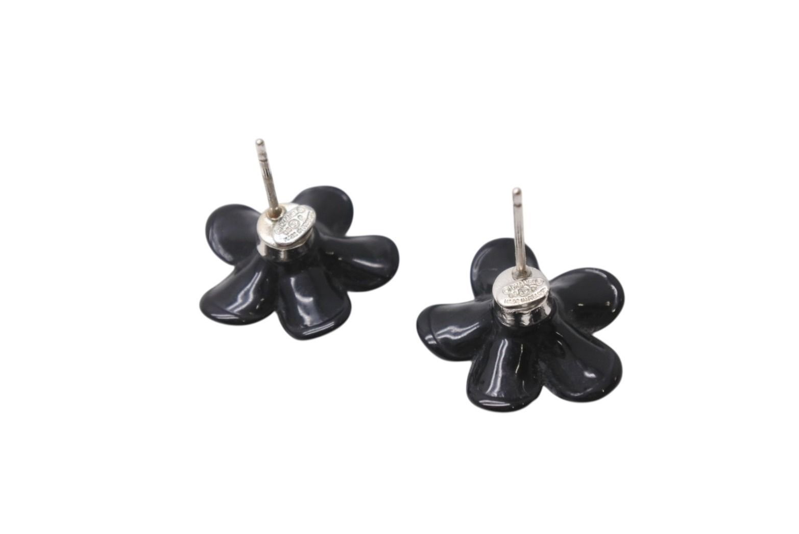 極美品 CHANEL シャネル フラワー ココマーク ピアス 両耳 05P刻印  