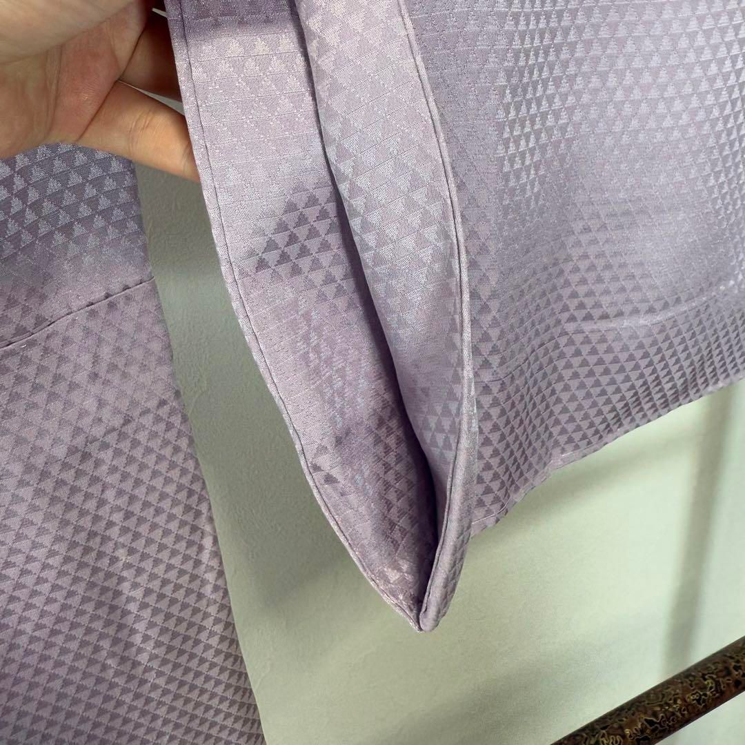 超 正絹 長襦袢 袖無双 現代 着物 134㎝ 紫 ラベンダー 横幅たっぷり KIN-KAAI_COM