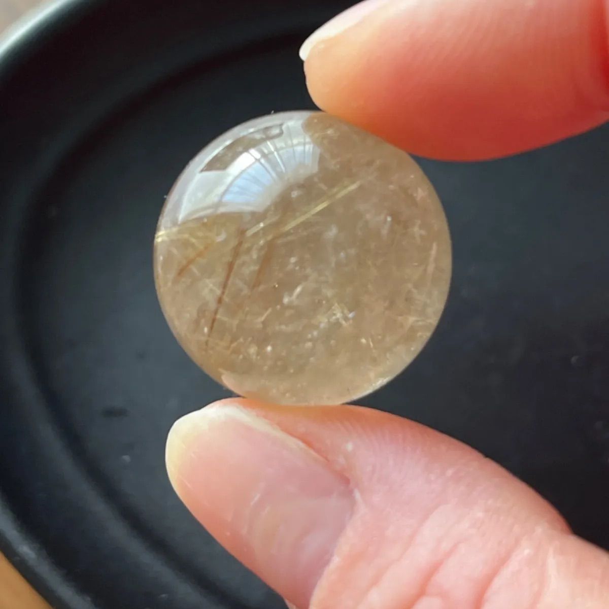 天然石 タイチン ゴールドルチル スフィア ルチルクォーツ 07 水晶