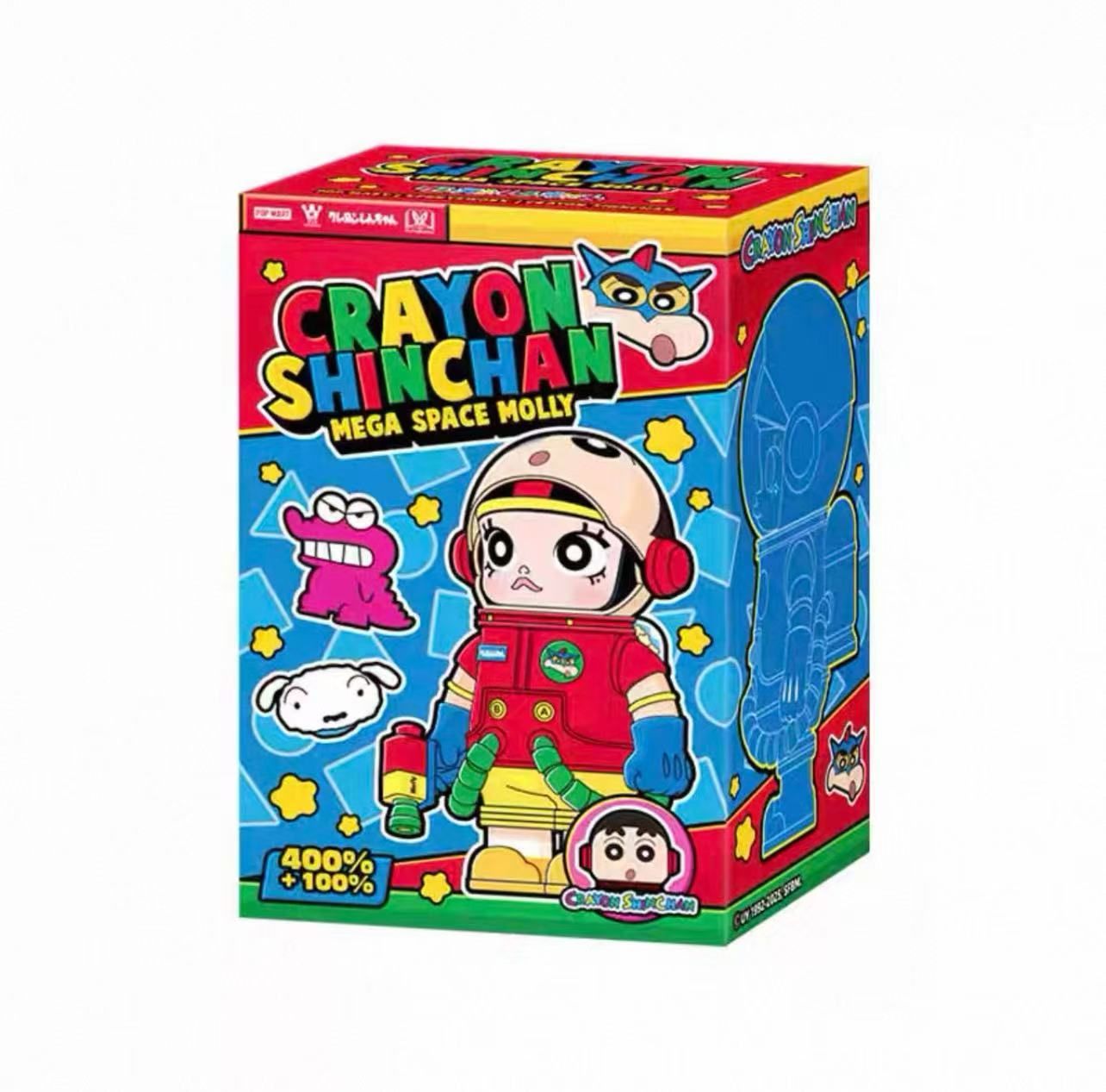 POP MART MEGA molly 400%+100% クレヨンしんちゃん（Pop Mart