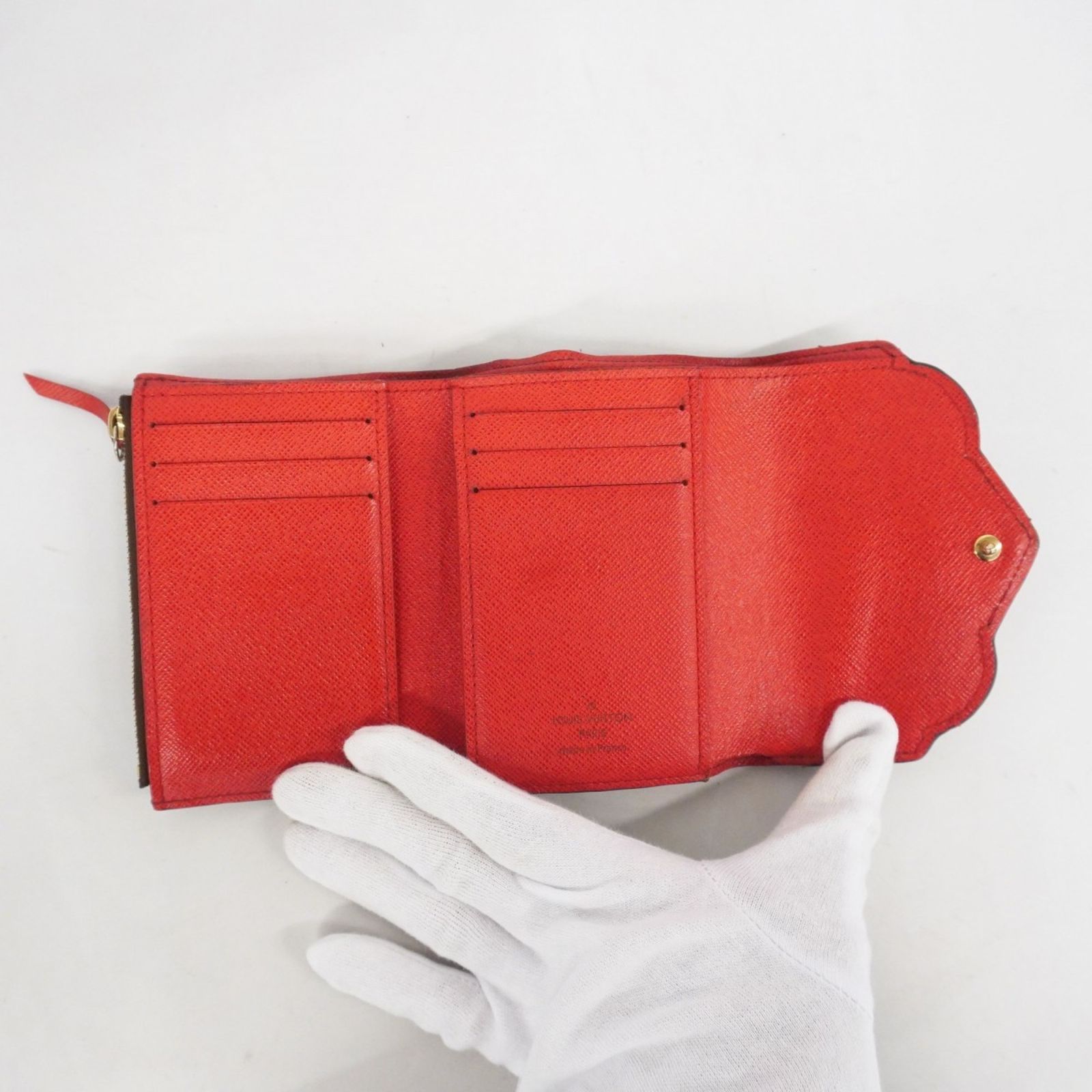 ルイヴィトン財布 ファッション Louis Vuitton 三つ折り財布 ブラウン