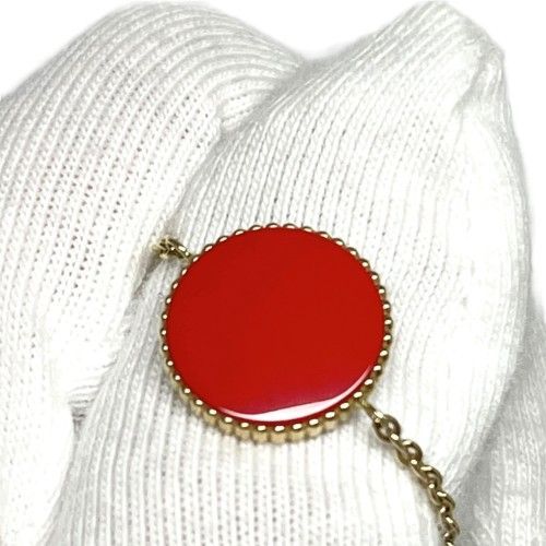 Dior ハートモチーフ ブレスレット 赤 Christian Dior クリスチャンディオール ローズ デ ヴァン