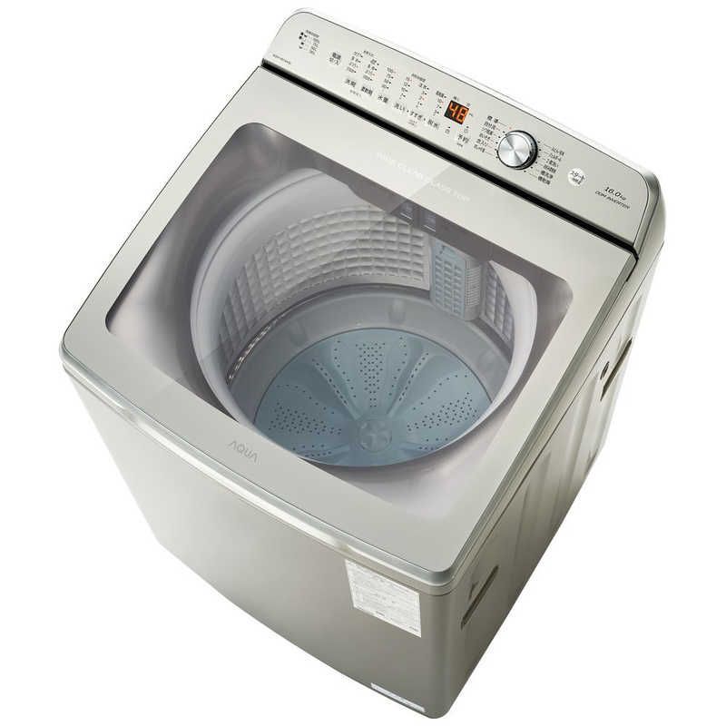 標準セッティング無料 ♥ 配送無料 アクア AQUA 全自動洗濯機 洗濯16.0kg シルバー AQWVB16A_S