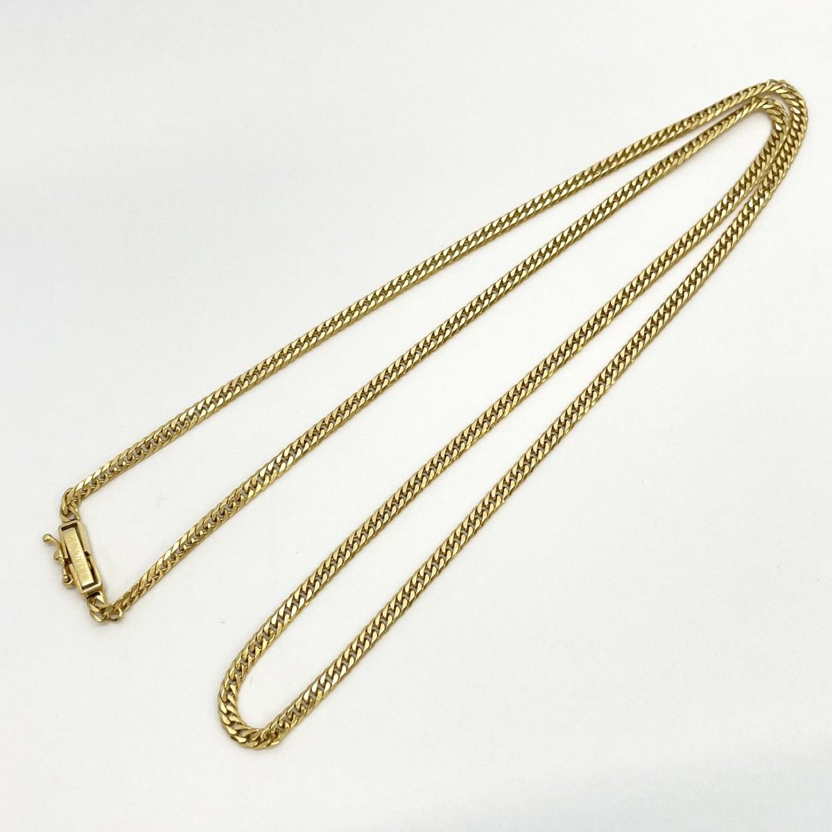 k18 喜平ネックレス6面ダブル50センチ　10.1g K18 YG 10g 10.1g W喜平 6面 50cm ネックレス 造幣局検定マーク入