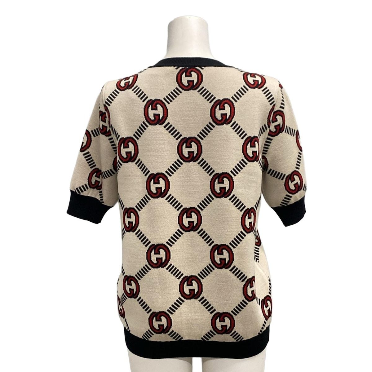 Gucci グッチ ジャイアント GG柄 ジャガード半袖ニット Gucci グッチ ジャイアント GG柄 ジャガード半袖ニット - メルカリ