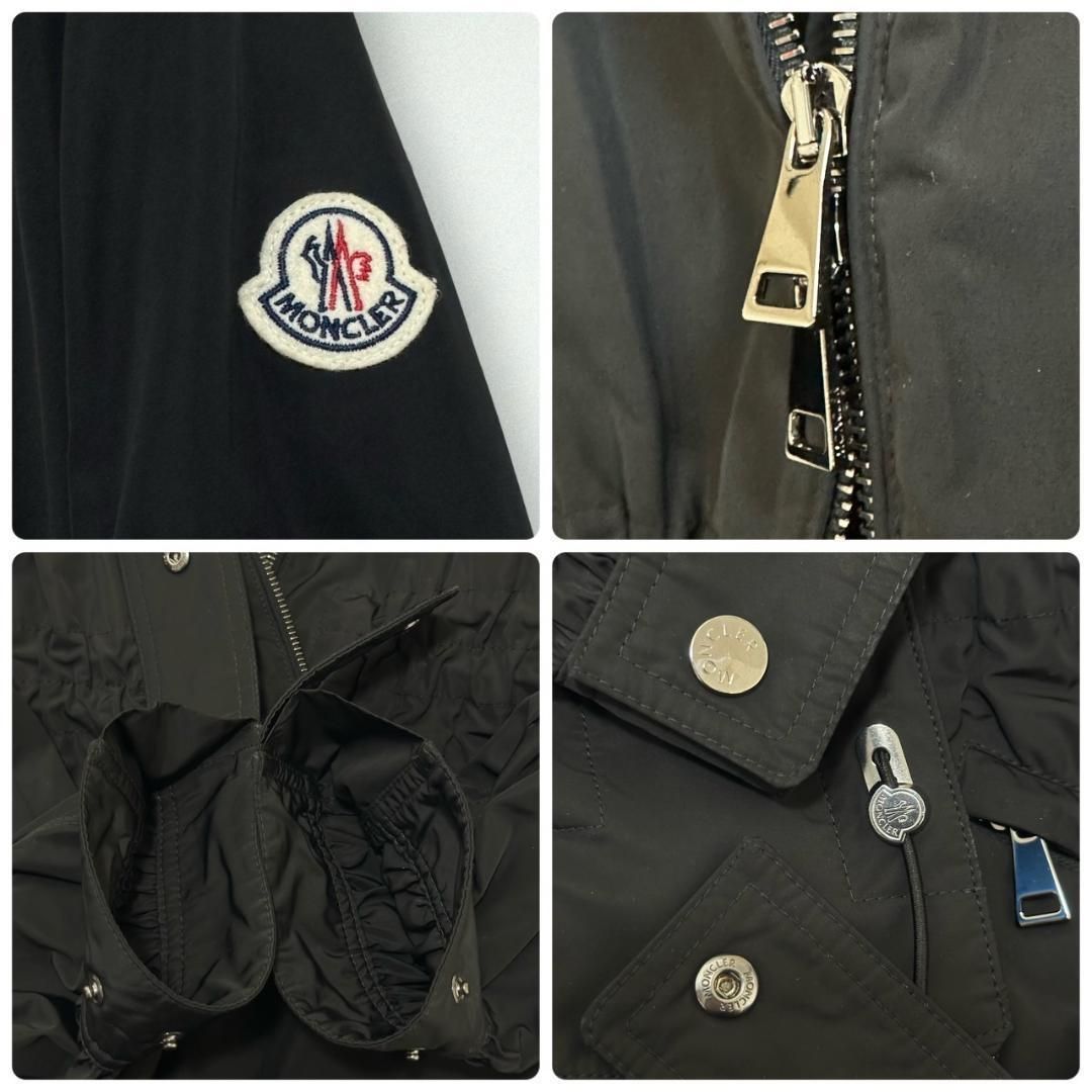 現行品22万☆美品☆MONCLER EMET スプリングコート 0 ブラック 黒