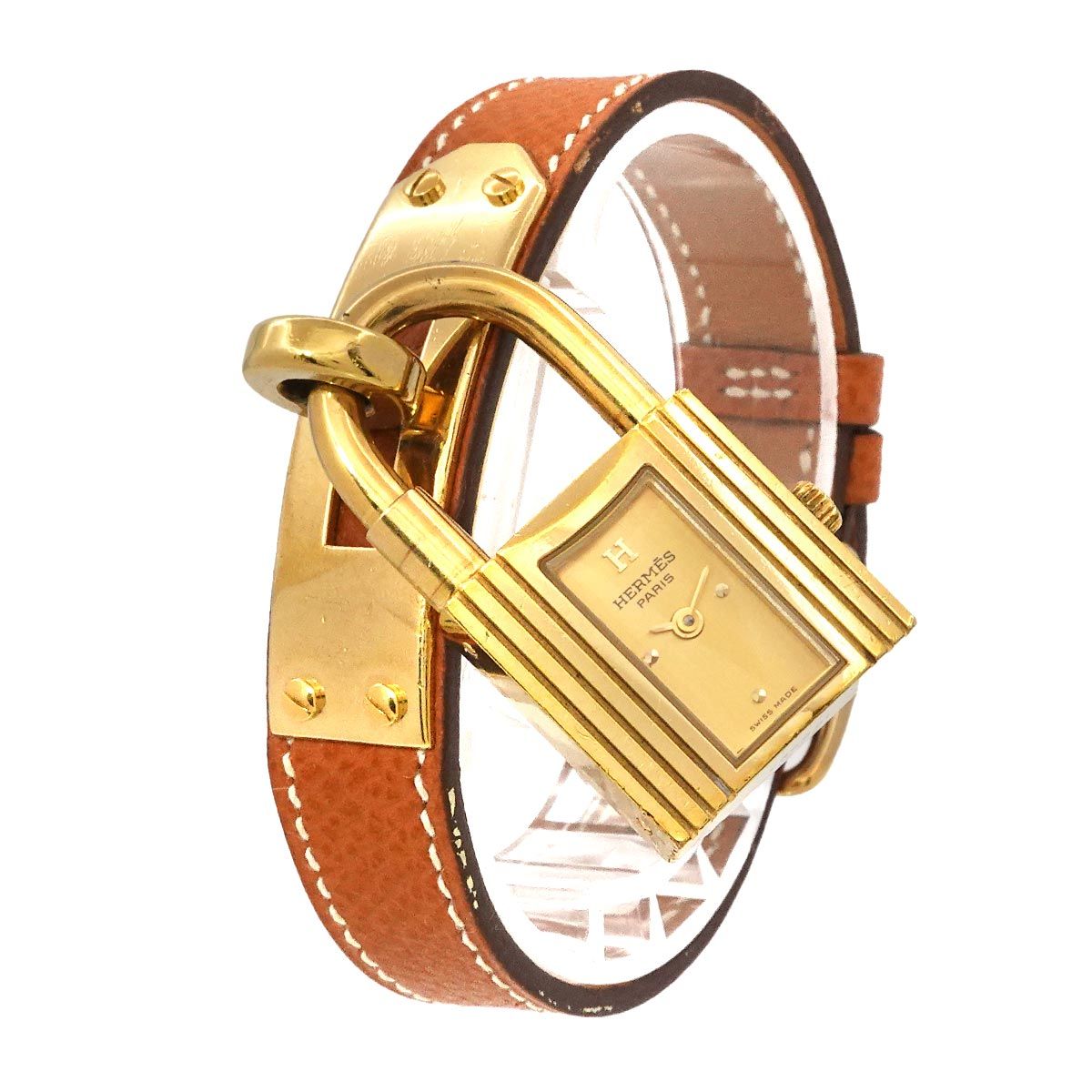 マリメッコ様 エルメスケリーウォッチ 金 HERMES エルメス ケリーウォッチ ○Y刻印 ゴールド文字盤