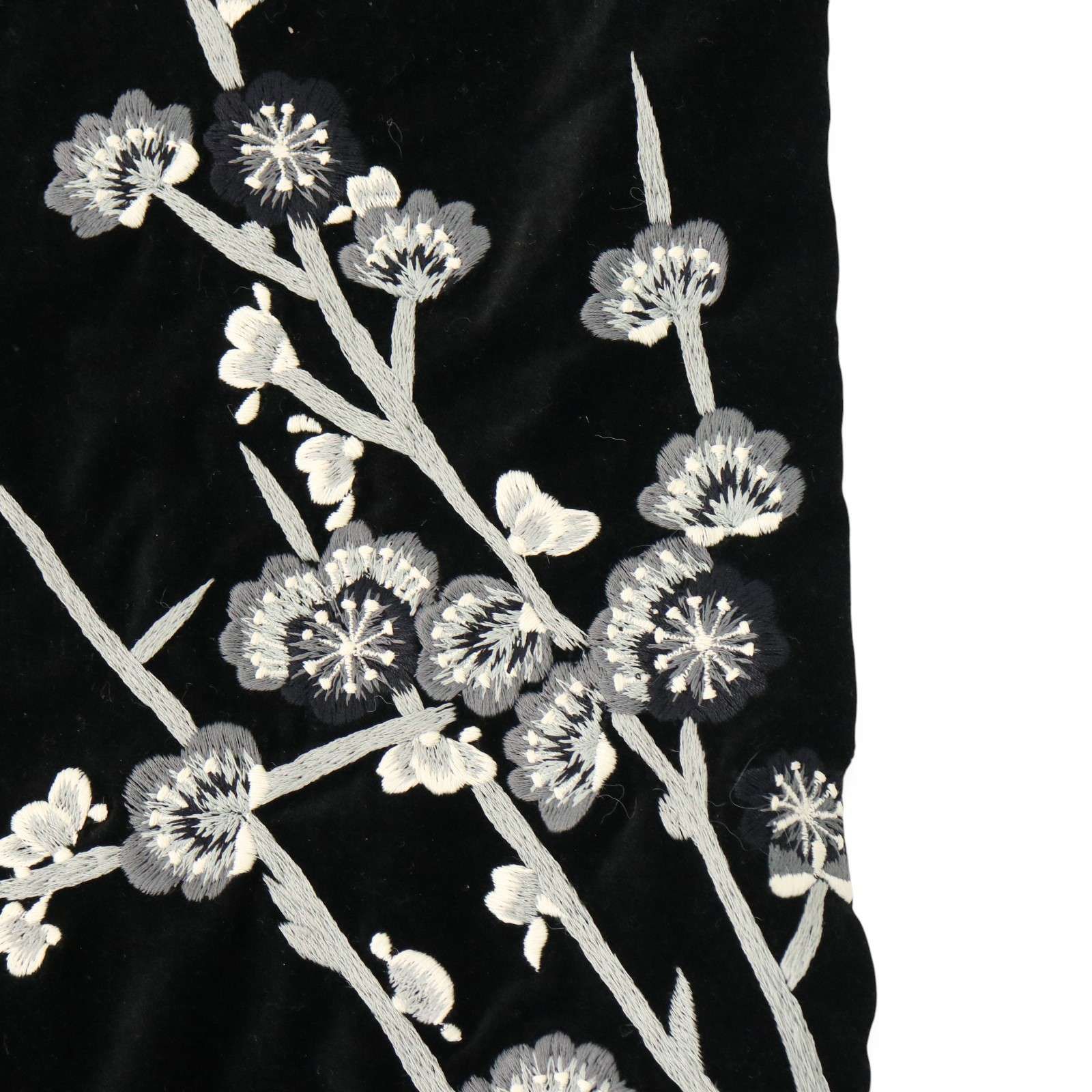 Y2K 00s☆ VIVIENNE TAM ヴィヴィアンタム 秋冬 梅 花 刺繍♪ ベロア  