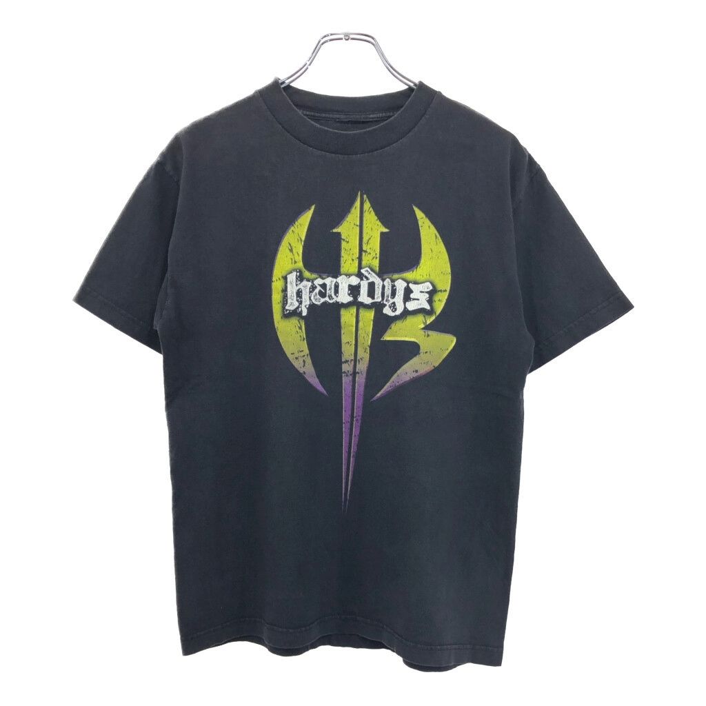 00年代 WWE プロレス The Hardys 半袖Ｔシャツ ブラック メンズ S相当 古着 U2132