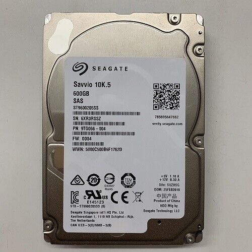 Seagate ST9600205SS 600GB 10000RPM SAS 6Gb|s 2.5 インチ HDD ハードドライブ