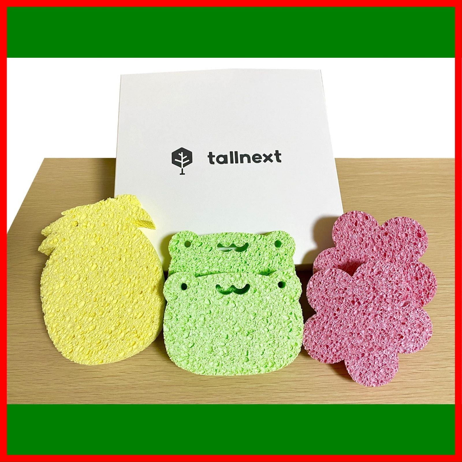 数量 tallnext スポンジ キッチン キッチンスポンジ 食器洗いスポンジ セルローススポンジ 食器 スポンジ 5個入
