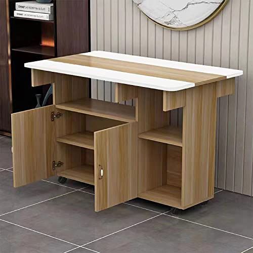 VEEZHA カウンターテーブル ダイニングテーブル キッチン カウンター収納 80 cm バタフライカウンター ナチュラル