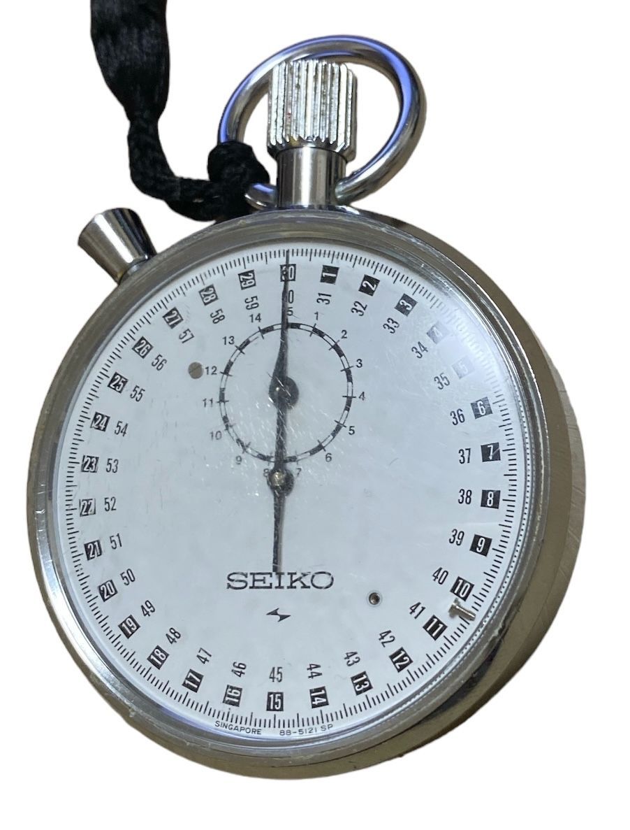 SEIKO セイコー 手巻き式ストップウォッチ 88-5061 スモセコ 白