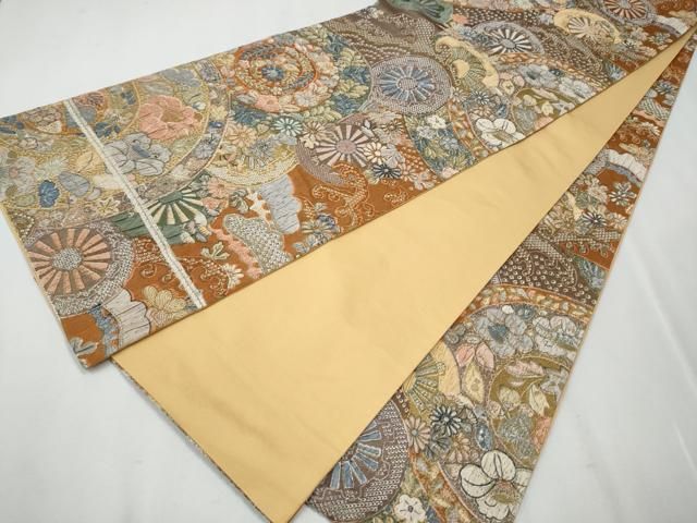 平和屋1□極上 山岡古都・古都染人 染織美術品 薬墨染 天目