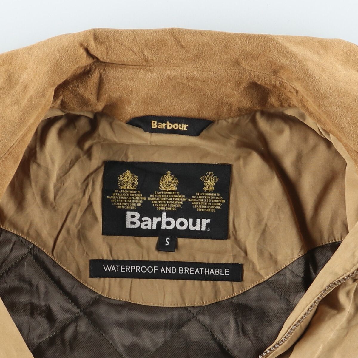 古着 バブアー Barbour WATERPROOF AND BREATHABLE ウォータープルーフジャケット メンズS/eaa393450