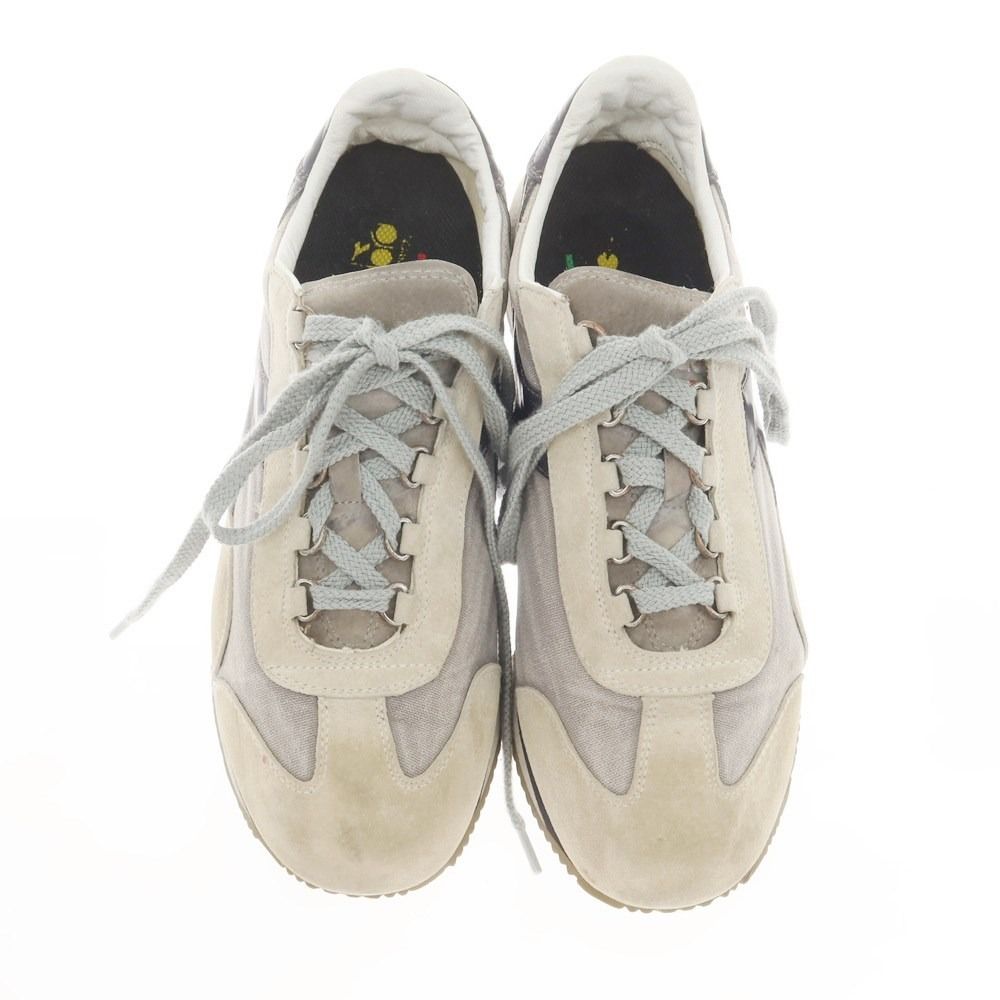 【中古】ディアドラ Diadora HERITAGE EQUIPE スニーカー グレーxべージュ【サイズ27cm位（表記なし）】【メンズ】