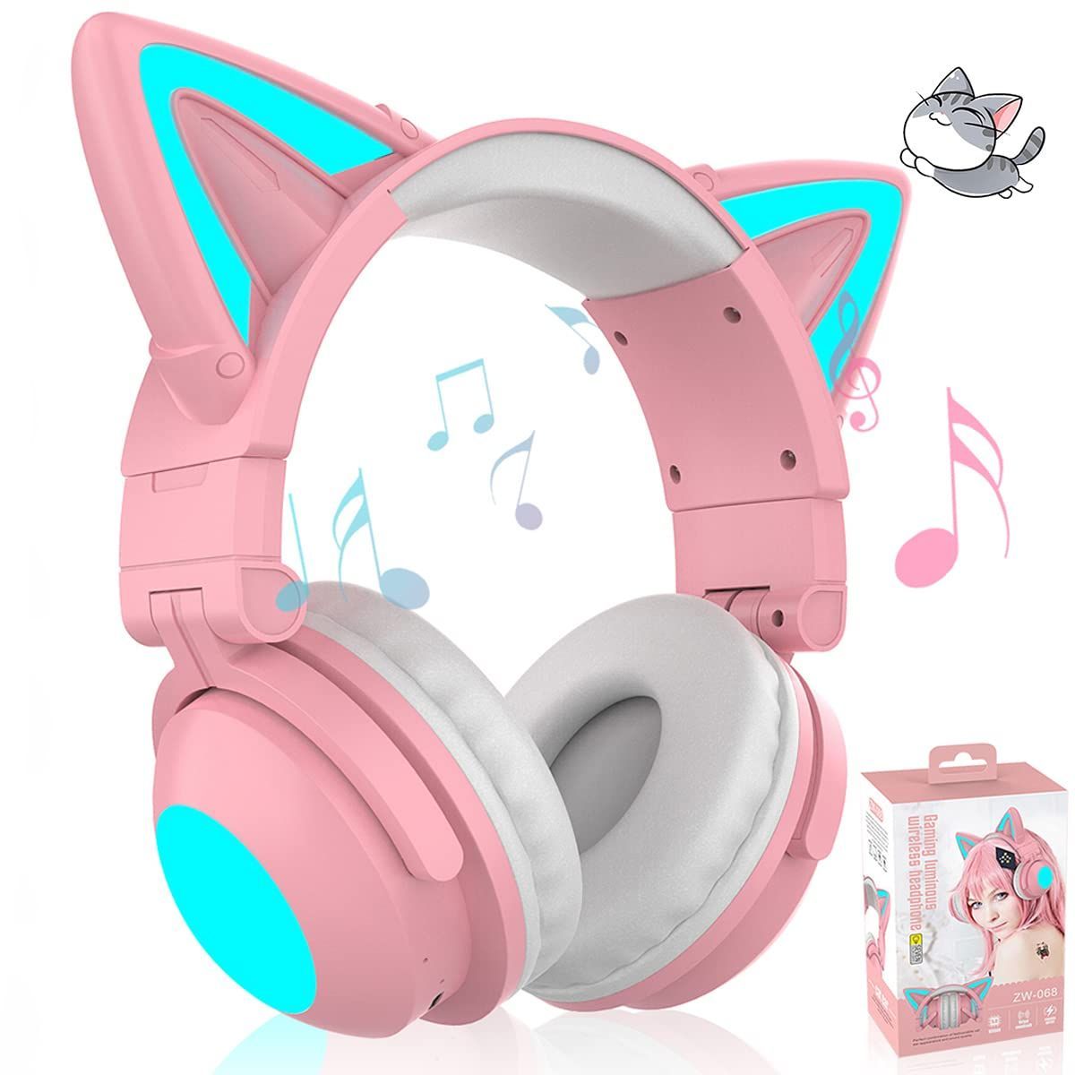 Brookstone Ariana アリアナ ワイヤレス 猫耳ヘッドホン 限定版