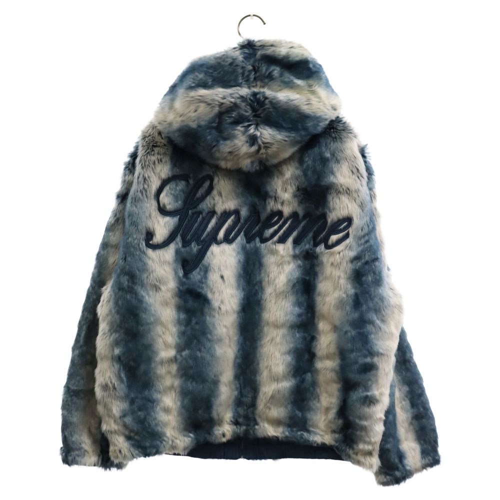 SUPREME (シュプリーム) 20AW Faux Fur Reversible Hooded Jacket フェイクファー リバーシブル  フーデッド ジャケット ブルー - メルカリ